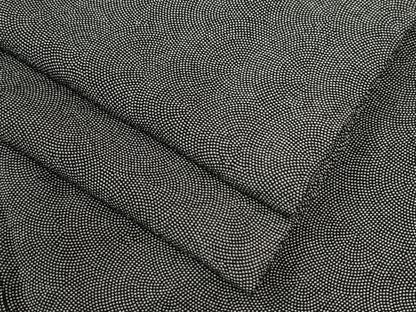 平和屋着物●江戸小紋　鮫小紋柄　黒地　正絹　逸品　CABE2183yc