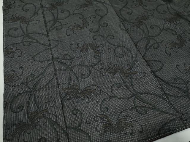 平和屋着物●本場大島紬　7マルキ　菊唐草文　ロング丈　正絹　逸品　未使用　CABE2186yc