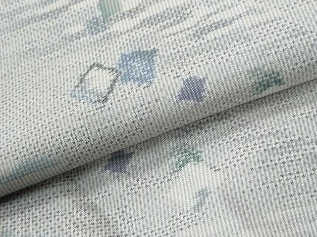 平和屋着物●本場大島紬　7マルキ　総絣　霞破れ色紙文　正絹　逸品　CABE2187yc