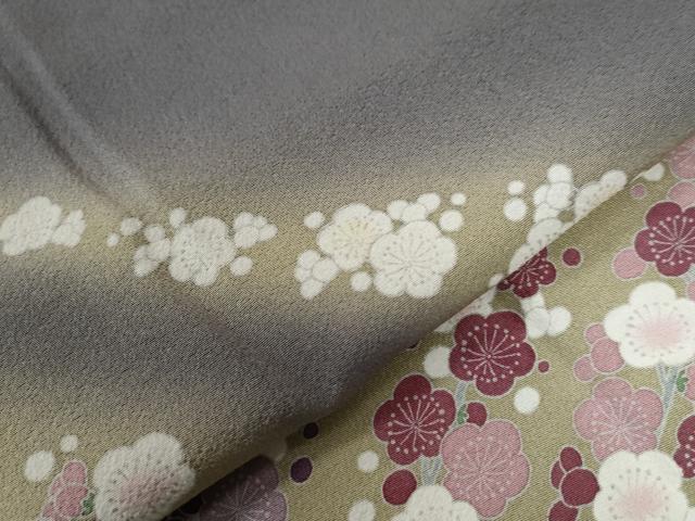平和屋着物●訪問着　作家物　梅　暈し染め　正絹　逸品　CABE2189yc
