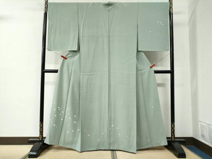 平和屋着物●訪問着　友禅　作家物　枝花文　正絹　逸品　未使用　CABE2194yc