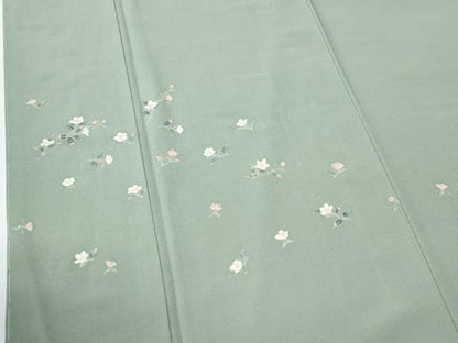 平和屋着物●訪問着　友禅　作家物　枝花文　正絹　逸品　未使用　CABE2194yc