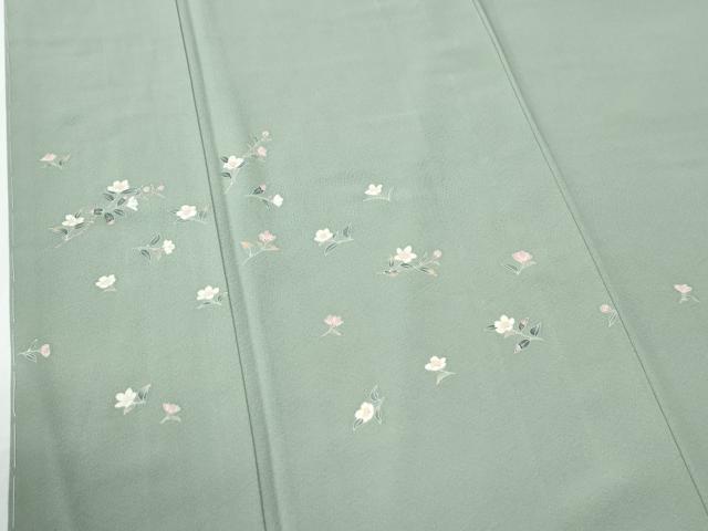 平和屋着物●訪問着　友禅　作家物　枝花文　正絹　逸品　未使用　CABE2194yc
