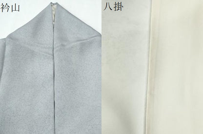 平和屋着物●訪問着　扇面破れ色紙草花文　暈し染め　金彩　正絹　逸品　CABE2195yc