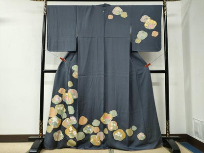 平和屋着物●訪問着　草花文　金彩　正絹　逸品　未使用　CABE2198yc