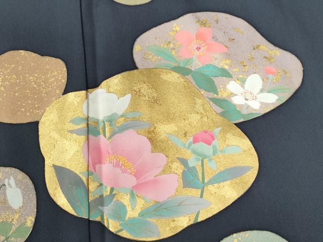 平和屋着物●訪問着　草花文　金彩　正絹　逸品　未使用　CABE2198yc