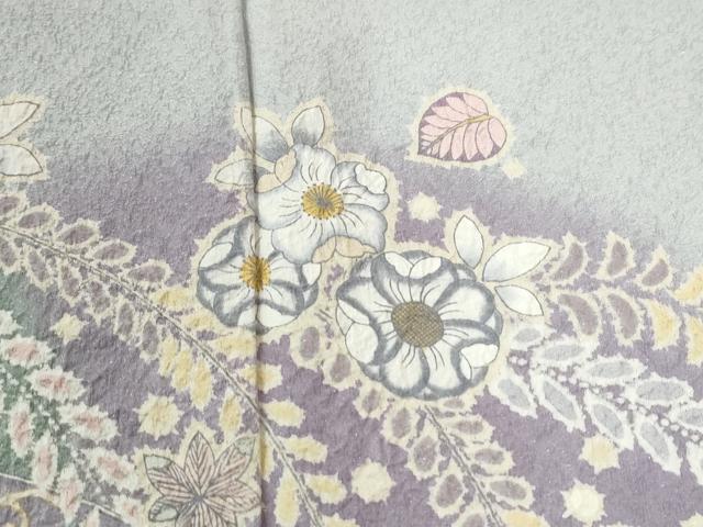 平和屋着物●訪問着　作家物　辻が花　絞り　暈し染め　銀通し地　正絹　逸品　未使用　CABE2207yc