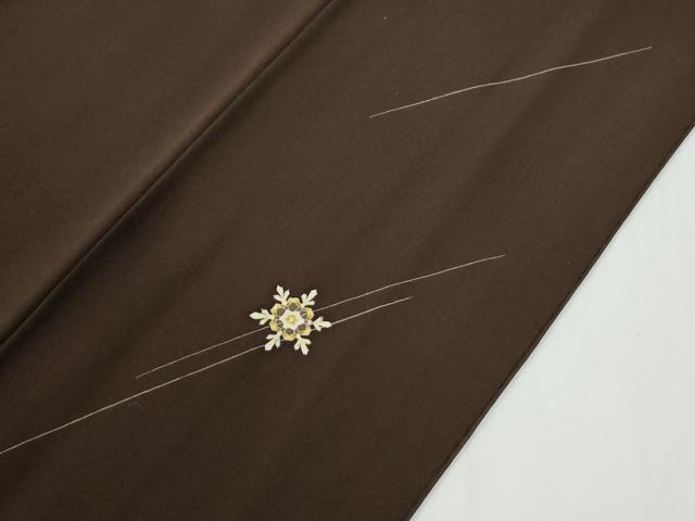平和屋着物●訪問着　紬地　作家物　雪の結晶　正絹　逸品　CABE2215yc