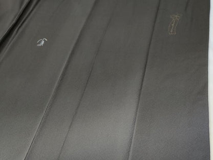 平和屋着物●世界的人形師　辻村寿三郎　ジュサブロー 　訪問着　兎　暈し染め　金彩　正絹　逸品　CABE2217yc