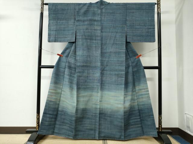平和屋着物●色留訪問着　紬地　霞文　正絹　逸品　未使用　CABE2219yc