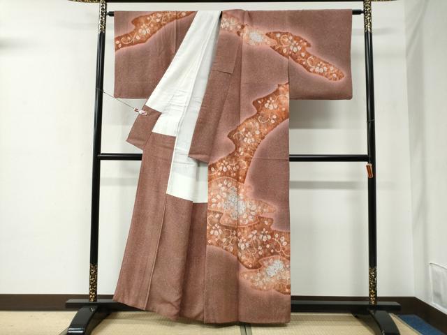 平和屋着物●訪問着　辻が花　絞り　暈し染め　正絹　逸品　CABE2243yc