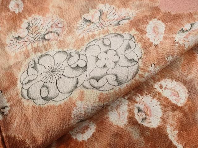 平和屋着物●訪問着　辻が花　絞り　暈し染め　正絹　逸品　CABE2243yc