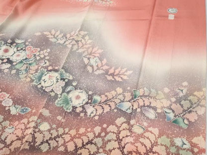 平和屋着物●越後十日町の一流染匠　桐屋・翠山工房　振袖　辻が花　絞り　暈し染め　正絹　逸品　CABE2250yc