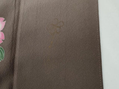 平和屋着物●世界的人形師　辻村寿三郎　ジュサブロー　訪問着　舞桜文　暈し染め　正絹　逸品　CABE2252yc