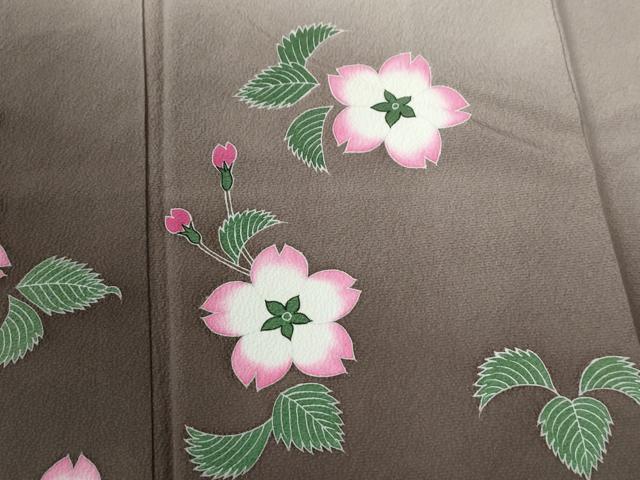 平和屋着物●世界的人形師　辻村寿三郎　ジュサブロー　訪問着　舞桜文　暈し染め　正絹　逸品　CABE2252yc