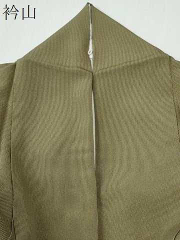 平和屋着物●江戸小紋　万筋　利休茶色×藍媚茶色　正絹　逸品　CABE2255yc