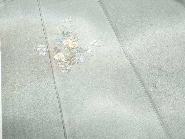 平和屋着物●京友禅の第一人者　松井青々　中国三大刺繍　相良刺繍　総刺繍　色留袖　草花文　暈し染め　正絹　逸品　CABE2256yc