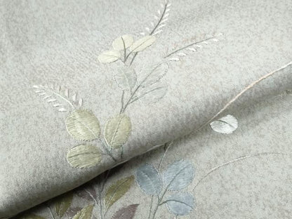 平和屋着物●京友禅の第一人者　松井青々　中国三大刺繍　相良刺繍　総刺繍　色留袖　草花文　暈し染め　正絹　逸品　CABE2256yc