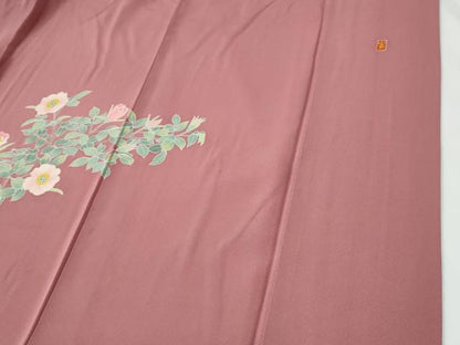 平和屋着物●訪問着　作家物　枝花文　正絹　逸品　CABE2257yc