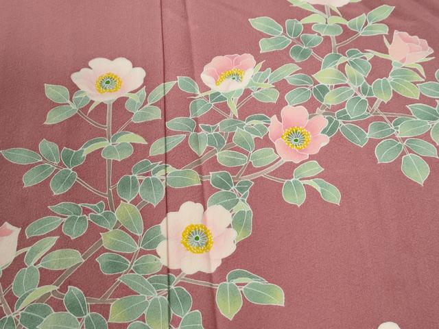 平和屋着物●訪問着　作家物　枝花文　正絹　逸品　CABE2257yc