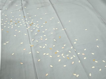 平和屋着物●訪問着　舞花弁　金彩　正絹　逸品　CABE2259yc