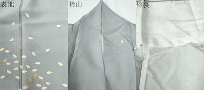 平和屋着物●訪問着　舞花弁　金彩　正絹　逸品　CABE2259yc