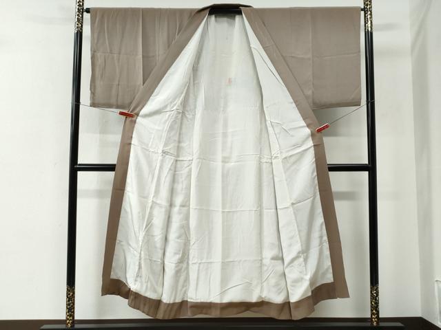 平和屋着物●男性　長襦袢　袷　作家物　手描き　人物風景文　暈し染め　金彩　正絹　逸品　CABE2266yc