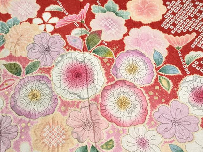 平和屋着物●豪華振袖　作家物　辻が花　暈し染め　金通し地　正絹　逸品　CABE2271yc