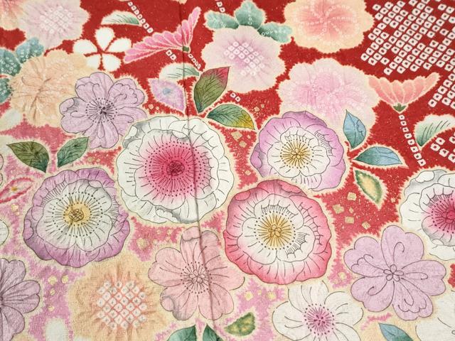 平和屋着物●豪華振袖　作家物　辻が花　暈し染め　金通し地　正絹　逸品　CABE2271yc