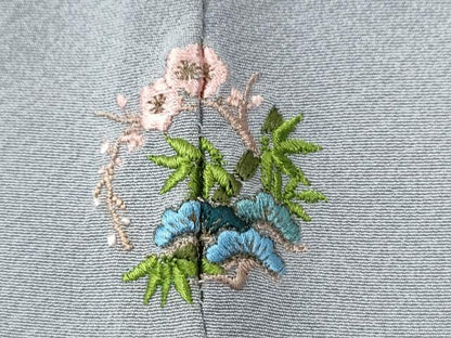 平和屋着物●十日町　名門　滝泰謹製　色留袖　刺繍　松竹梅花文　暈し染め　正絹　逸品　CABE2280yc