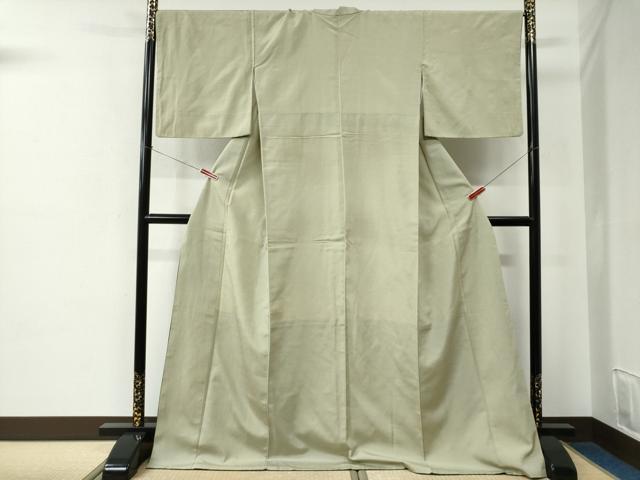 平和屋着物●本塩沢　横段文　さが美扱い　ロング丈　正絹　逸品　CABE2290yc