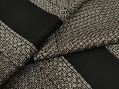 平和屋着物●本場大島紬　割り込み絣　吉祥間道　正絹　逸品　CABE2291yc