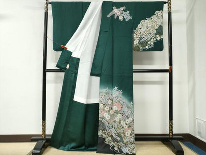 平和屋着物●訪問着　中嶋博司　辻が花　暈し染め　金彩　正絹　逸品　CABE2295yc