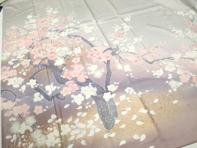 平和屋着物●大正の浮世絵師　竹久夢二　夢二ロマン　色留袖　駒刺繍　王春吉報　暈し染め　金彩　ロング丈　正絹　逸品　CABE2308yc