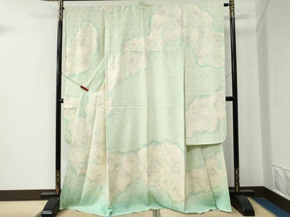 平和屋着物●豪華振袖　総絞り　舞花文　正絹　逸品　未使用　CABE2338yc