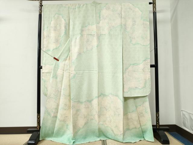 平和屋着物●豪華振袖　総絞り　舞花文　正絹　逸品　未使用　CABE2338yc