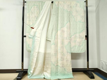 平和屋着物●豪華振袖　総絞り　舞花文　正絹　逸品　未使用　CABE2338yc