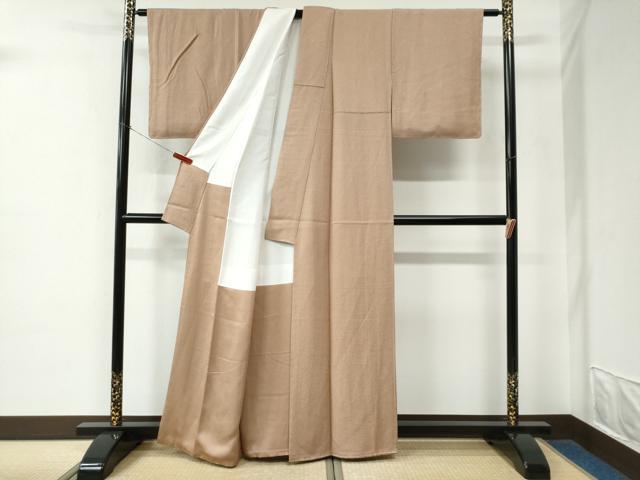 平和屋着物●本草木染作家　圓啓　江戸小紋　鮫小紋柄　正絹　逸品　未使用　CABE2339yc