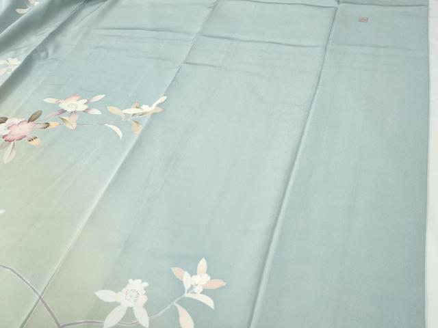 平和屋着物●訪問着　友禅　作家物　枝花文　暈し染め　小田急百貨店扱い　正絹　逸品　CABE2340yc