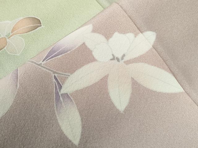 平和屋着物●訪問着　友禅　作家物　枝花文　暈し染め　小田急百貨店扱い　正絹　逸品　CABE2340yc