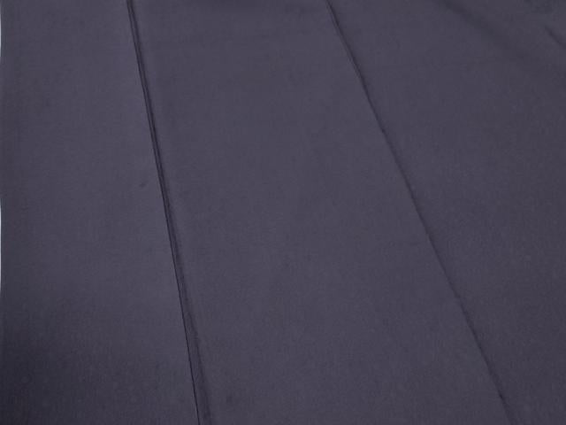平和屋着物●上質な色無地　霰地紋　滅紫色　ロング丈　正絹　逸品　CABE2349yc