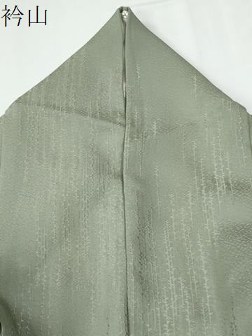 平和屋着物●上質な色無地　枝葉文　柳茶色　正絹　逸品　CABE2354yc