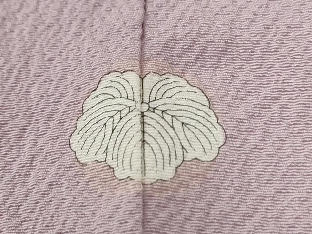 平和屋着物●上質な色無地　薄柿色　正絹　逸品　CABE2359yc