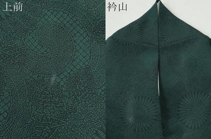 平和屋着物●江戸小紋　菊唐草文　正絹　逸品　CABE2367yc