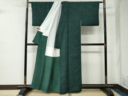 平和屋着物●江戸小紋　菊唐草文　正絹　逸品　CABE2367yc