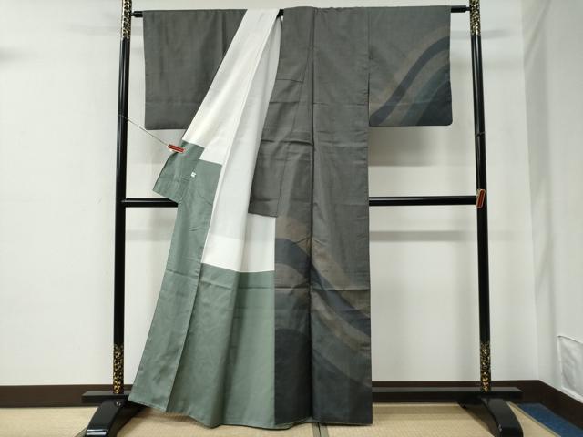 平和屋着物●本場大島紬　訪問着　吉祥文　正絹　逸品　CABE2380yc