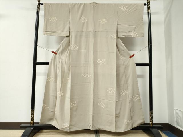 平和屋着物●上質な小紋　天井文　金彩　正絹　逸品　CABE2381yc