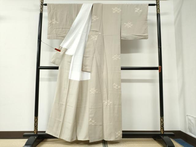 平和屋着物●上質な小紋　天井文　金彩　正絹　逸品　CABE2381yc