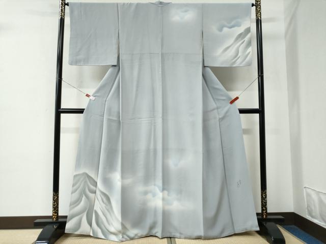 平和屋着物●ユネスコ世界遺産表現作家　白川丈山　訪問着　遠山文　暈し染め　正絹　逸品　CABE2387yc