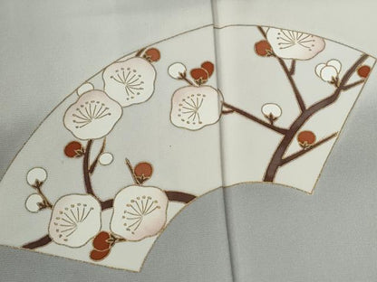 平和屋着物●訪問着　地紙草花文　暈し染め　金彩　正絹　逸品　CABE2392yc